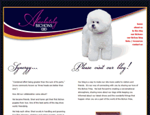 Tablet Screenshot of absolutelybichons.com